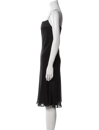 Alberta Ferretti Silk Knee-Length Dress