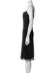 Alberta Ferretti Silk Knee-Length Dress