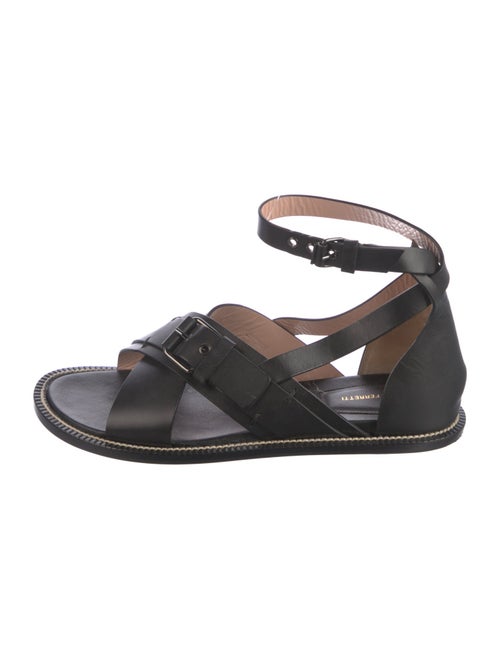Alberta Ferretti Leather Gladiator Sandals