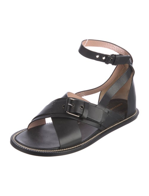 Alberta Ferretti Leather Gladiator Sandals