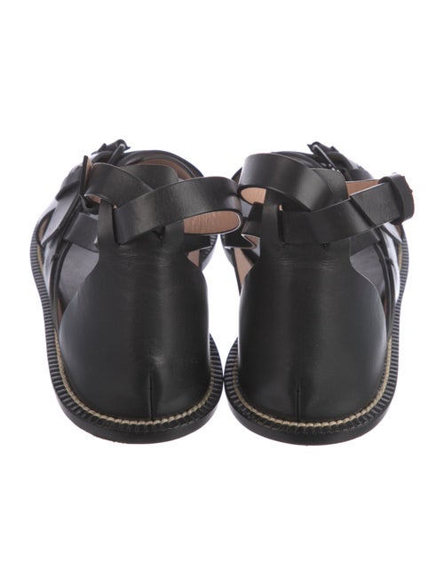 Alberta Ferretti Leather Gladiator Sandals