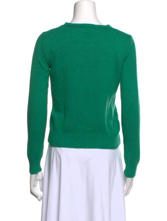 Alberta Ferretti Virgin Wool Graphic Print Sweater