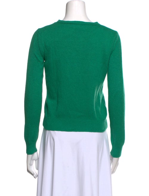 Alberta Ferretti Virgin Wool Graphic Print Sweater