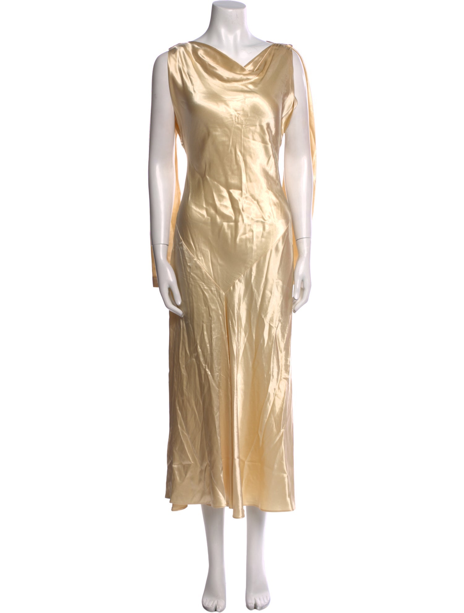 Alberta Ferretti Silk Midi Length Dress