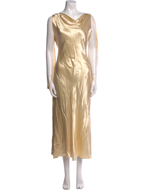 Alberta Ferretti Silk Midi Length Dress