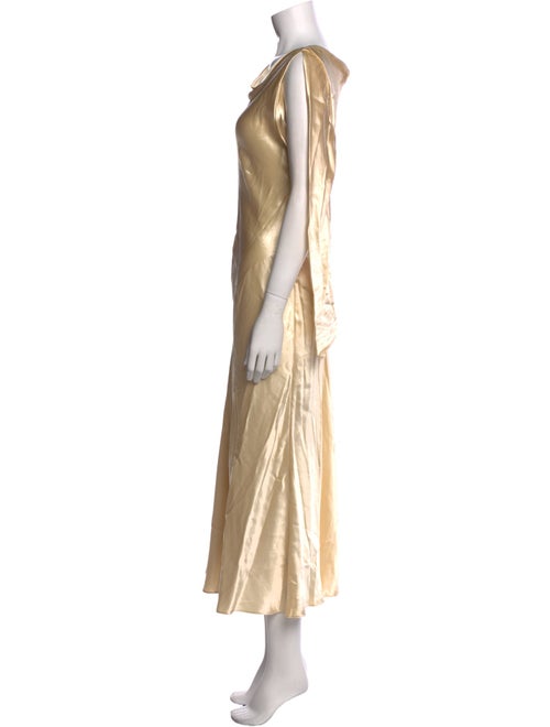 Alberta Ferretti Silk Midi Length Dress