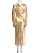 Alberta Ferretti Silk Midi Length Dress