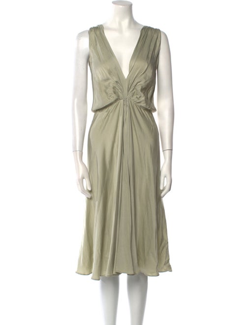 Alberta Ferretti Silk Midi Length Dress