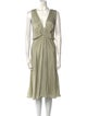 Alberta Ferretti Silk Midi Length Dress