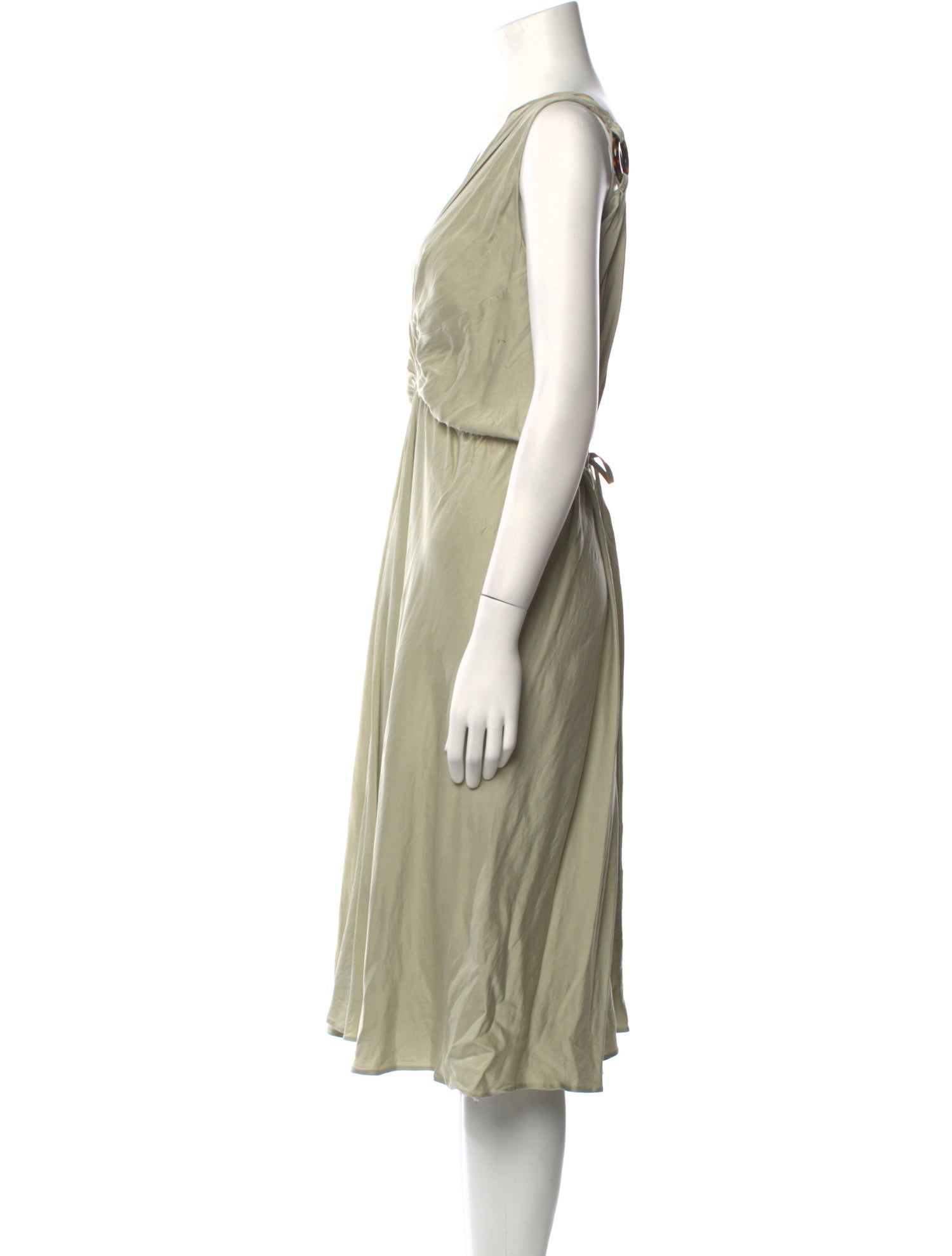 Alberta Ferretti Silk Midi Length Dress