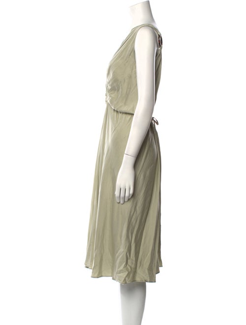 Alberta Ferretti Silk Midi Length Dress