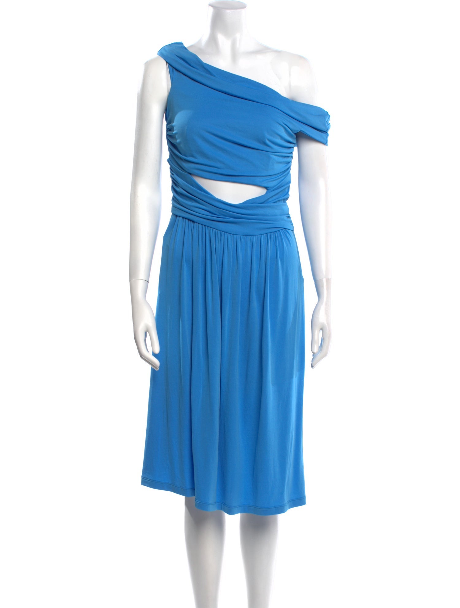 Alberta Ferretti One-Shoulder Mini Dress w/ Tags
