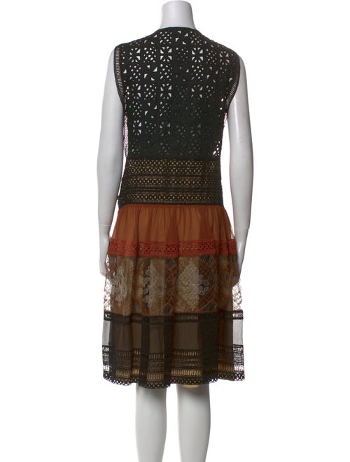 Alberta Ferretti Lace Pattern Knee-Length Dress