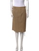Alberta Ferretti Striped Knee-Length Skirt