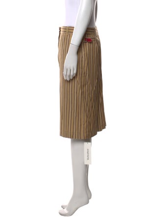 Alberta Ferretti Striped Knee-Length Skirt