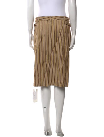 Alberta Ferretti Striped Knee-Length Skirt