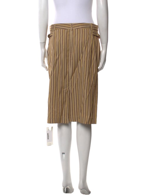 Alberta Ferretti Striped Knee-Length Skirt