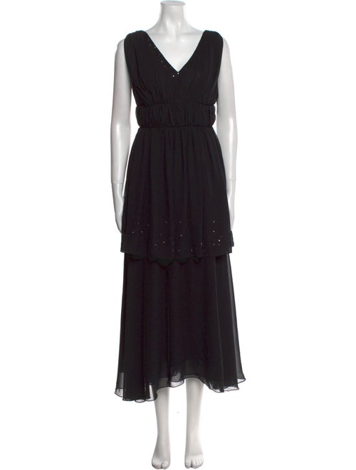 Alberta Ferretti Silk Long Dress