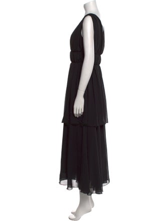Alberta Ferretti Silk Long Dress