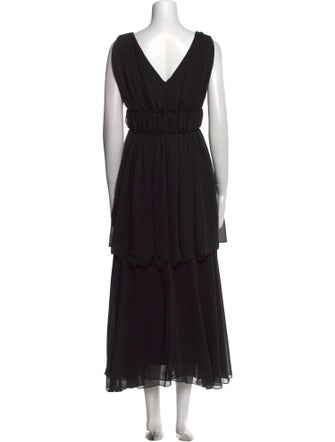 Alberta Ferretti Silk Long Dress