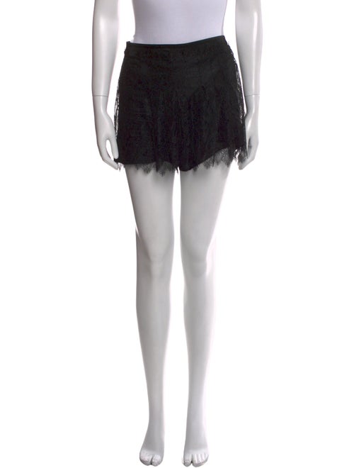 Alberta Ferretti Lace Pattern Mini Shorts