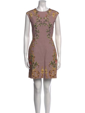 Alberta Ferretti Printed Mini Dress