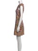 Alberta Ferretti Printed Mini Dress