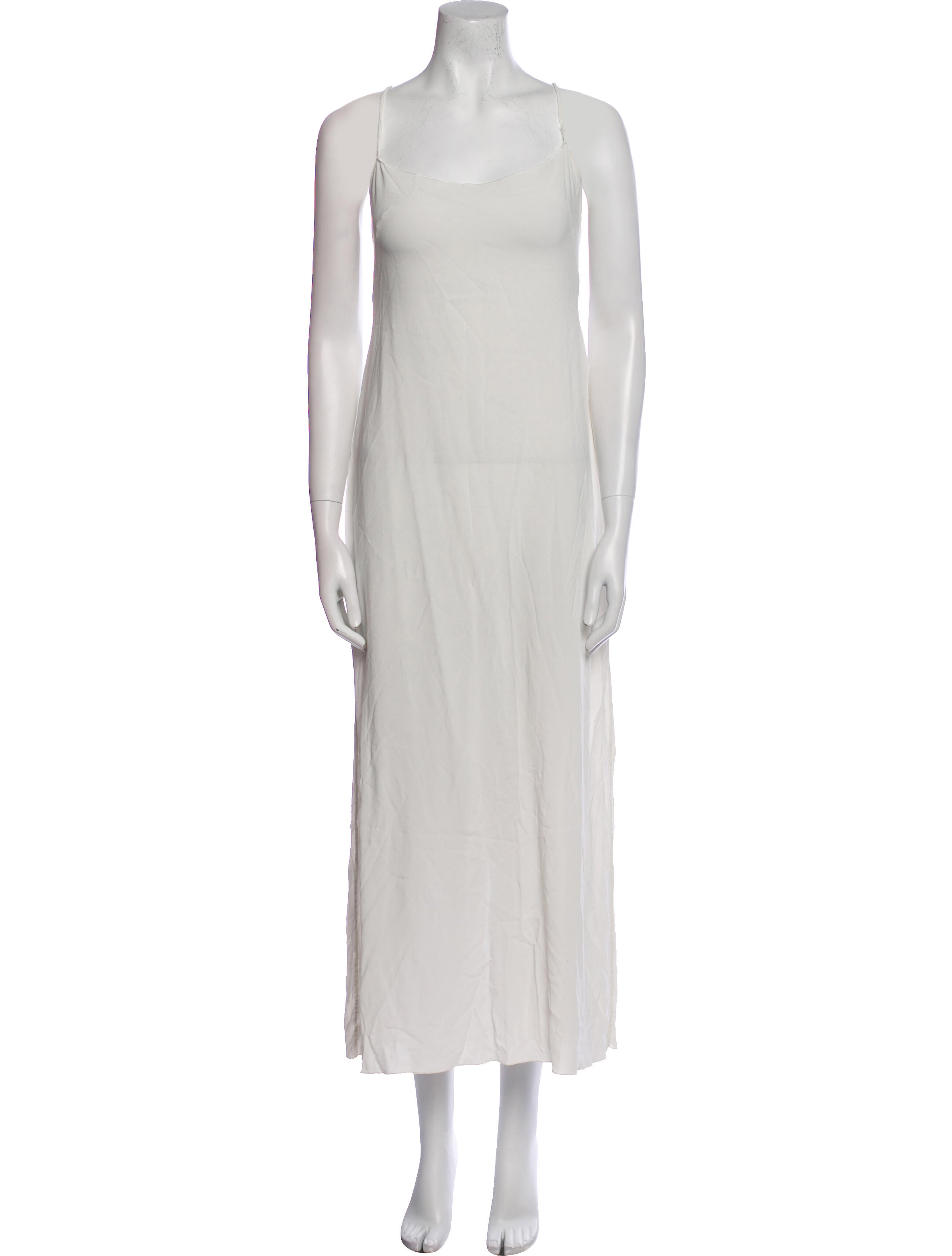 Alberta Ferretti Square Neckline Long Dress