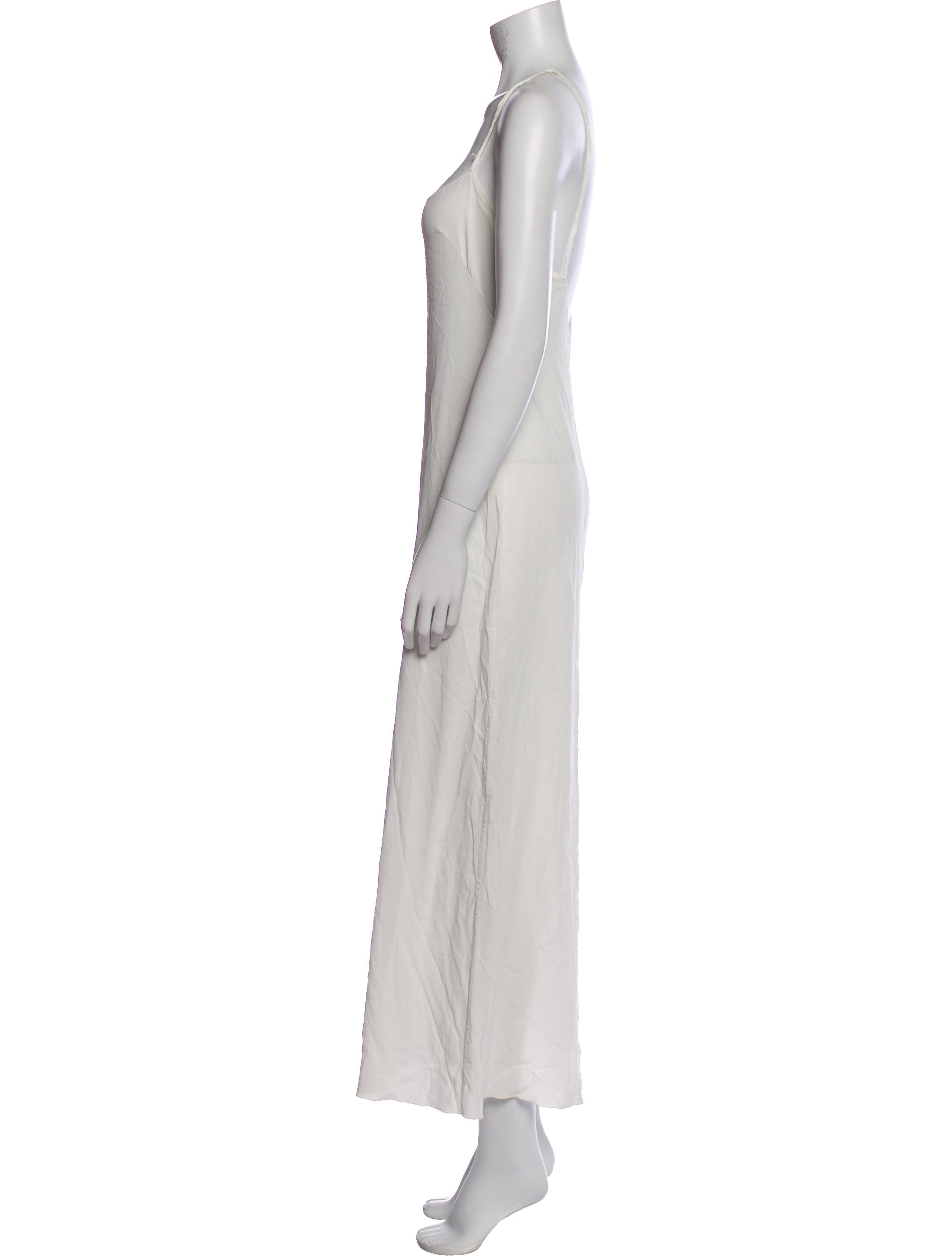 Alberta Ferretti Square Neckline Long Dress