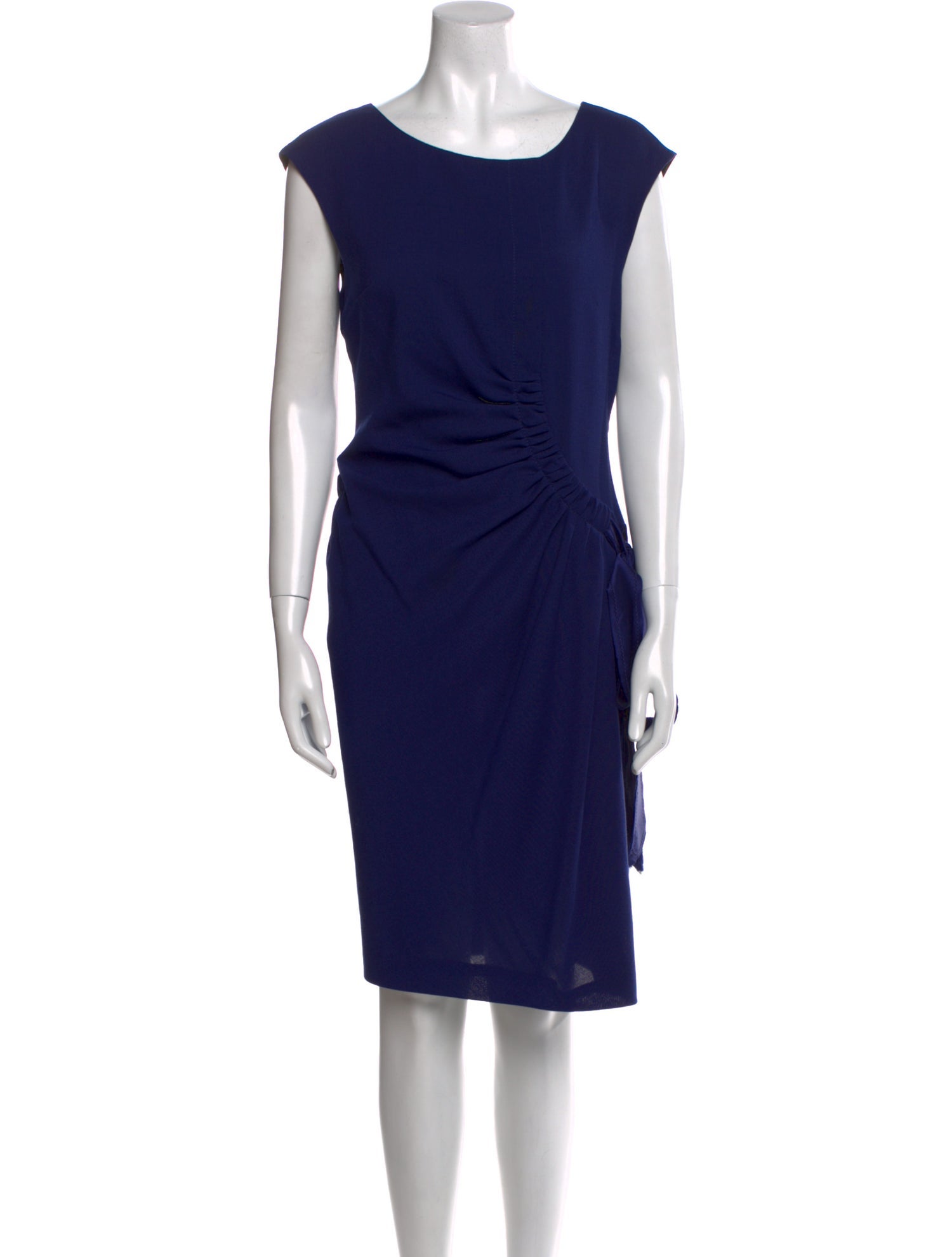 Alberta Ferretti Bateau Neckline Knee-Length Dress