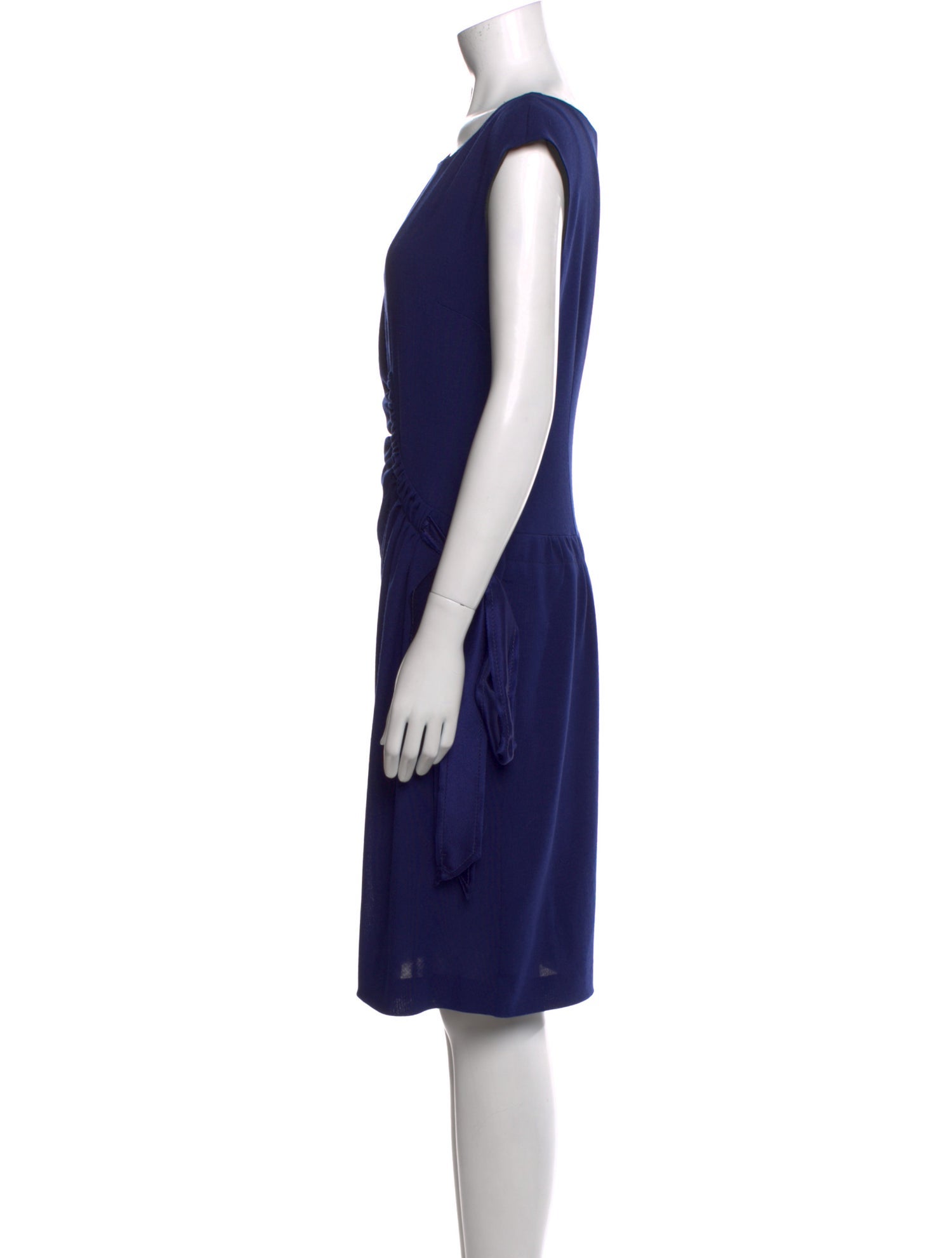 Alberta Ferretti Bateau Neckline Knee-Length Dress
