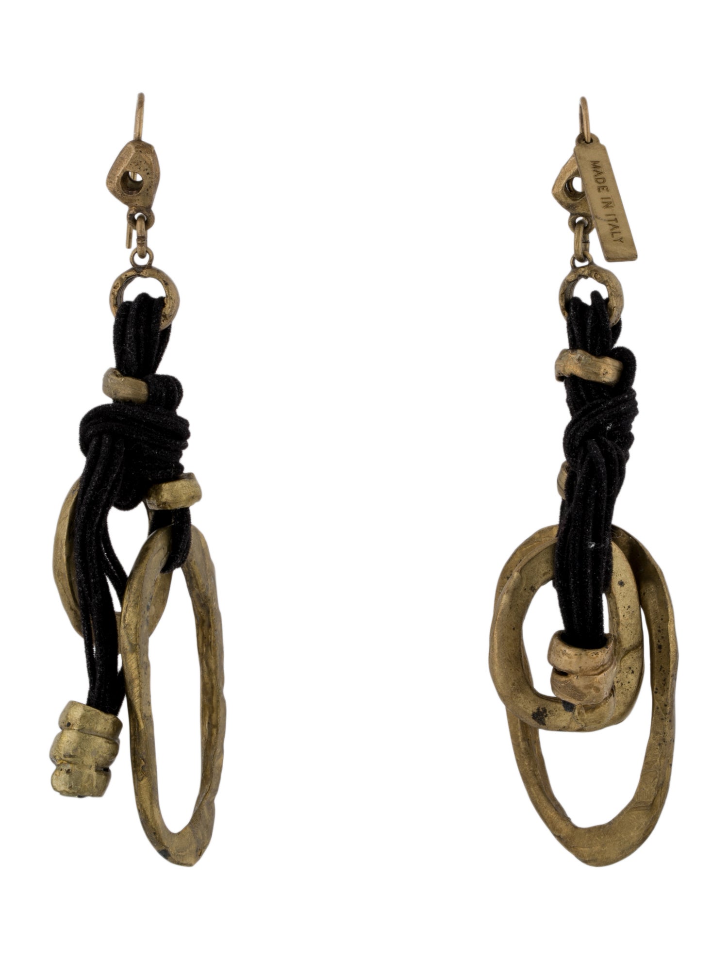 Alberta Ferretti Thread Pendant Drop Earrings
