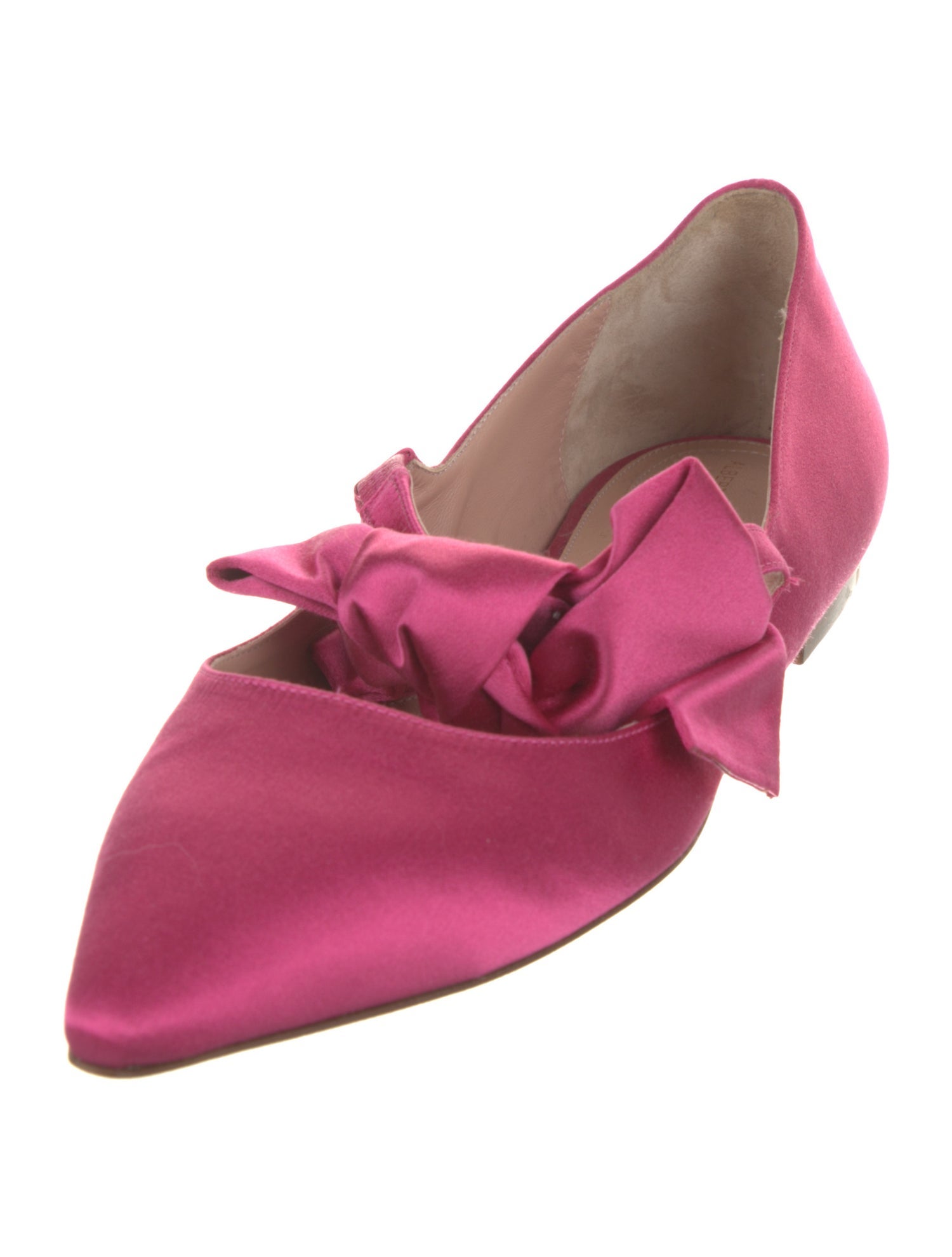 Alberta Ferretti Satin Loafers