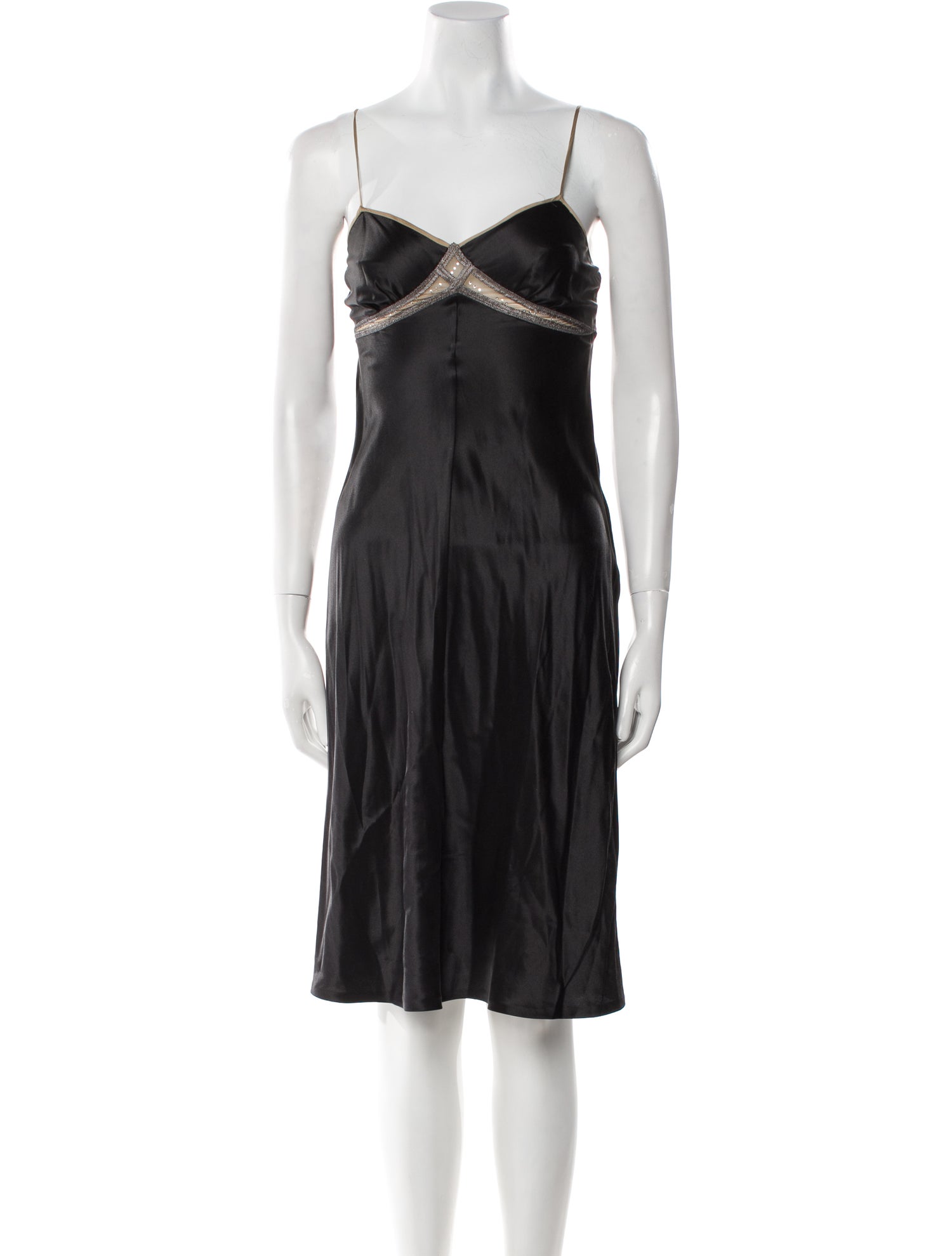 Alberta Ferretti Silk Knee-Length Dress w/ Tags