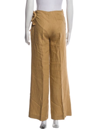 Alberta Ferretti Linen Wide Leg Pants