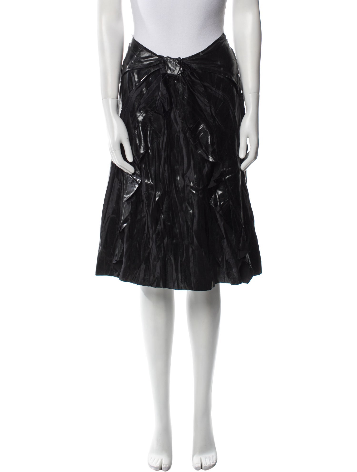 Alberta Ferretti Silk Knee-Length Skirt