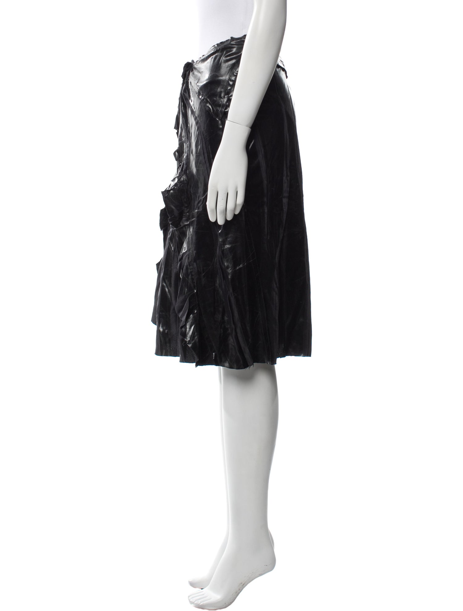 Alberta Ferretti Silk Knee-Length Skirt