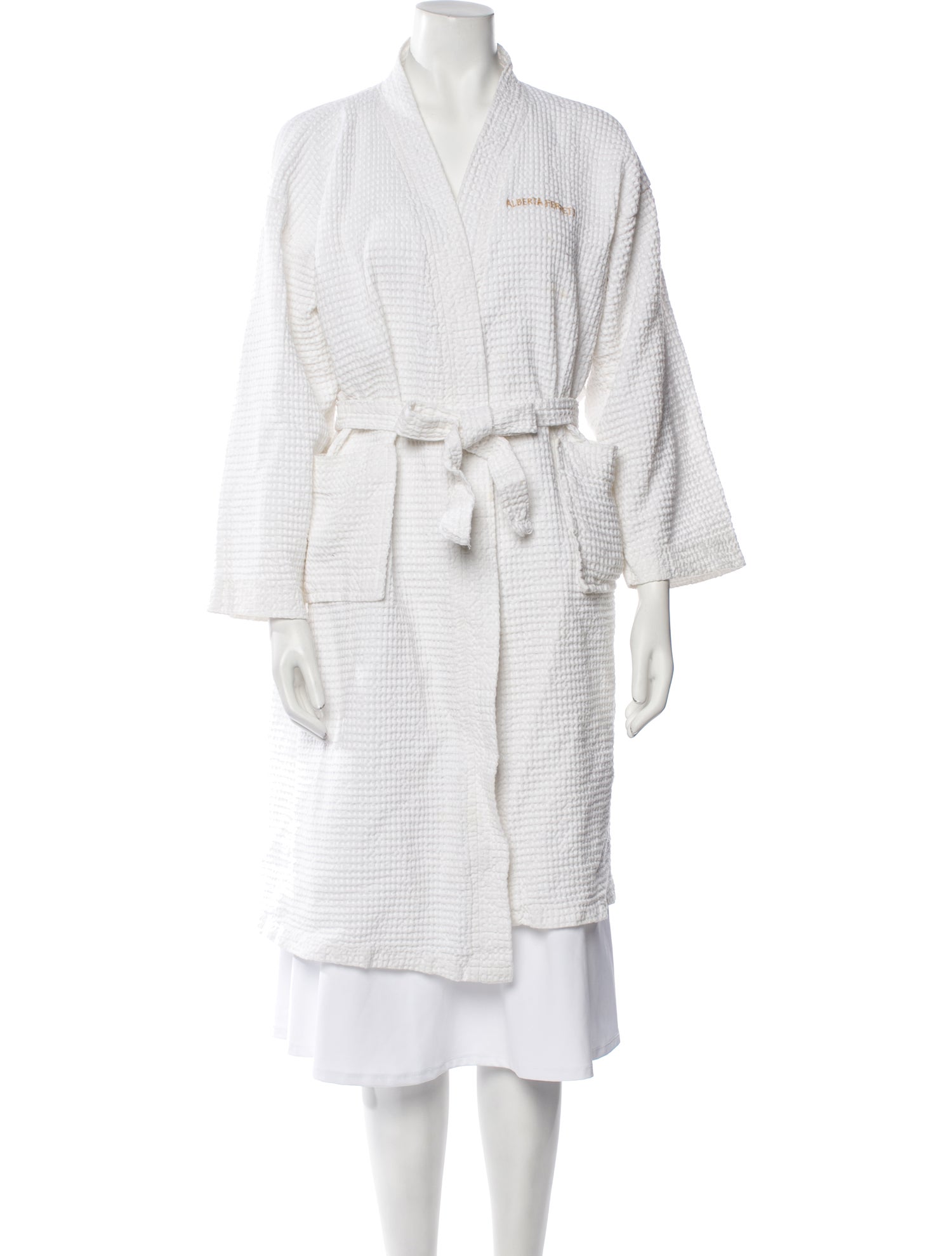 Alberta Ferretti Embroidered Accent Robe