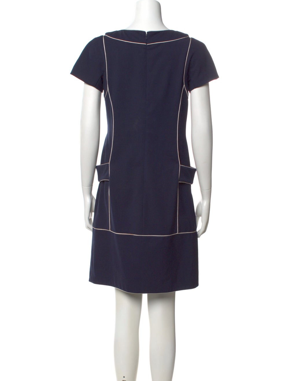 Alberta Ferretti Colorblock Pattern Mini Dress - image 3
