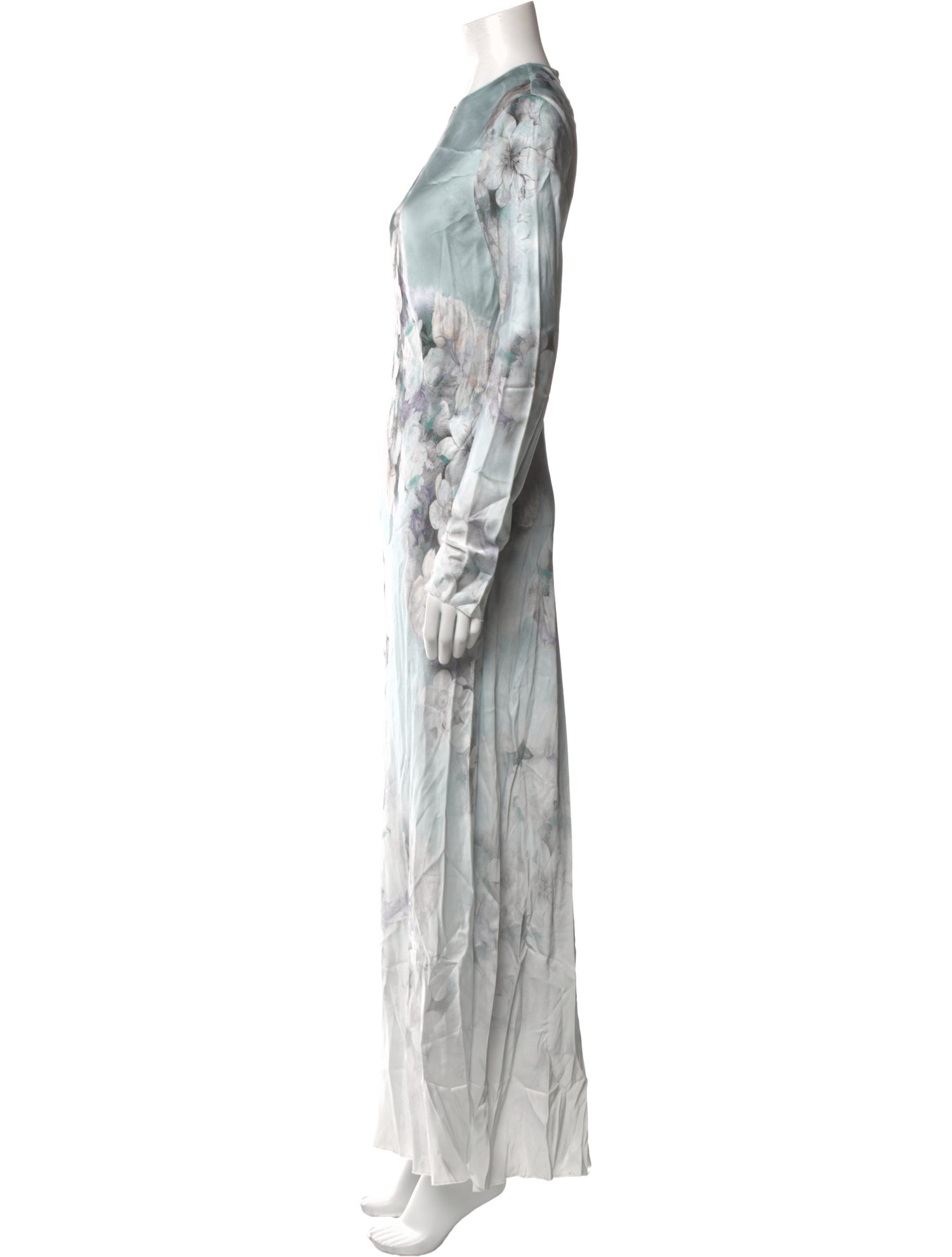 Alberta Ferretti Floral Print Long Dress