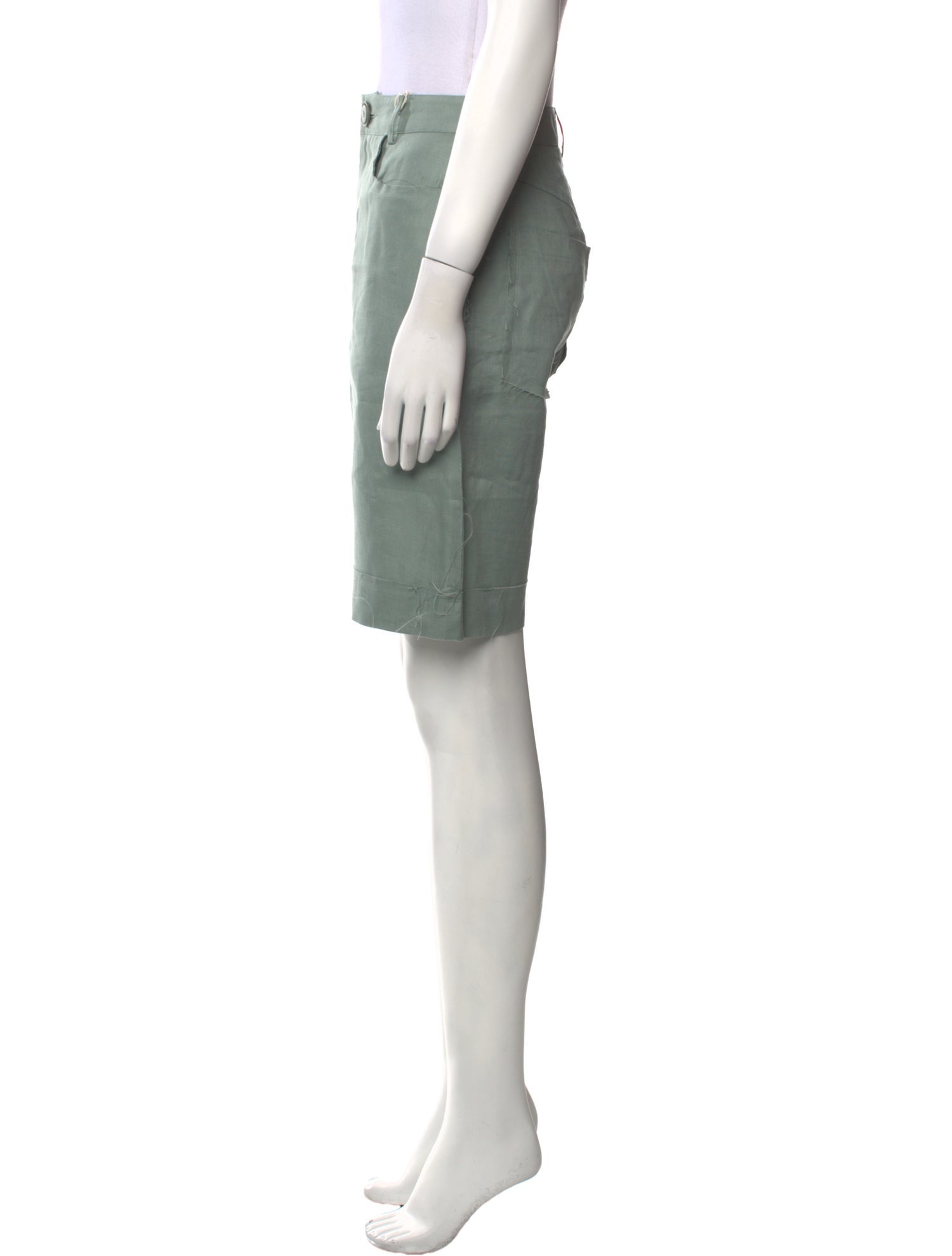 Albus Lumen Linen Knee-Length Shorts