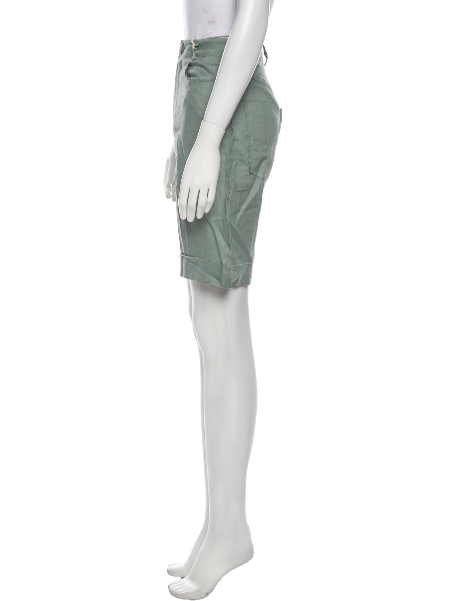 Albus Lumen Linen Knee-Length Shorts