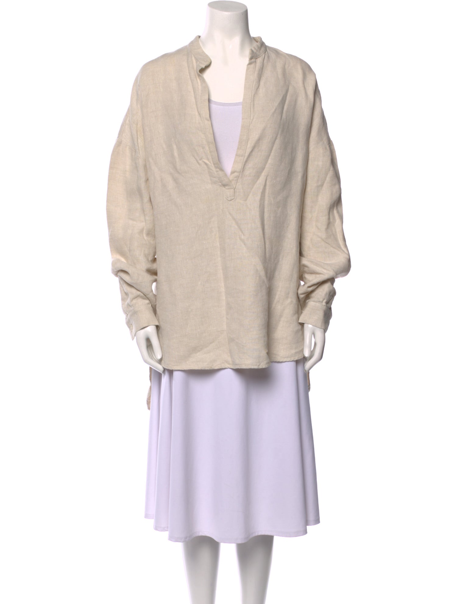 Albus Lumen Linen V-Neck Tunic