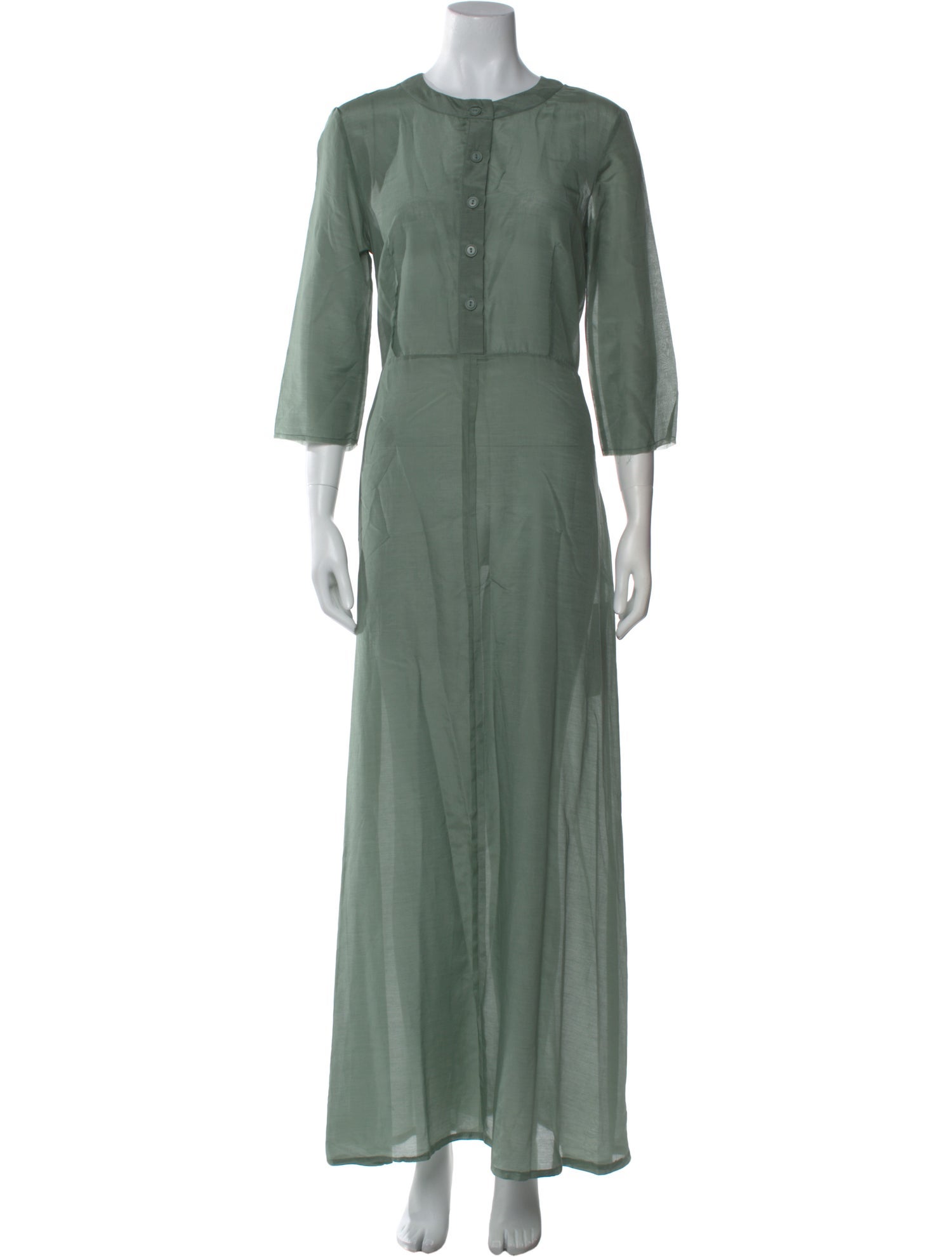 Albus Lumen Crew Neck Long Dress