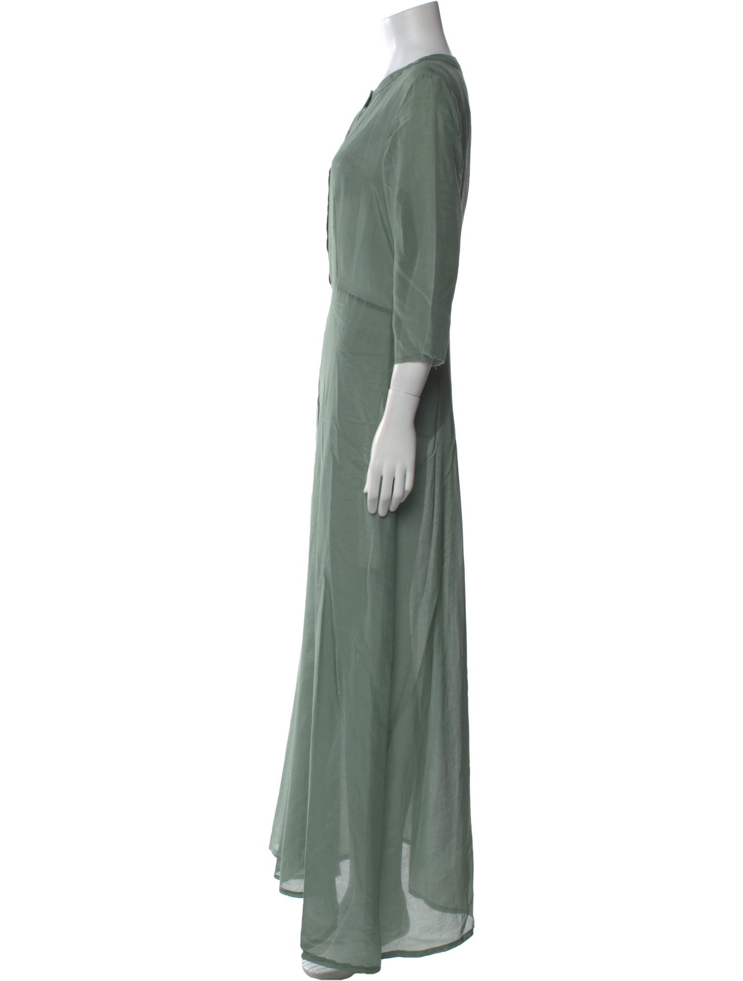 Albus Lumen Crew Neck Long Dress