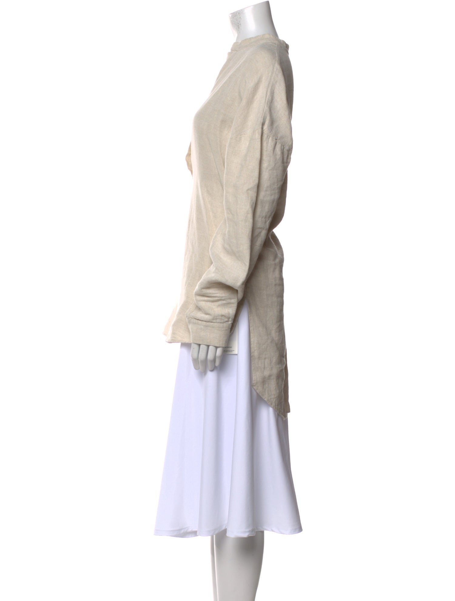 Albus Lumen Linen V-Neck Sweatshirt