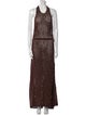 Albus Lumen Patterned Long Dress