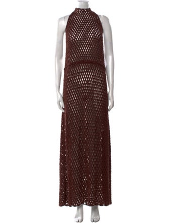 Albus Lumen Polka Dot Print Long Dress