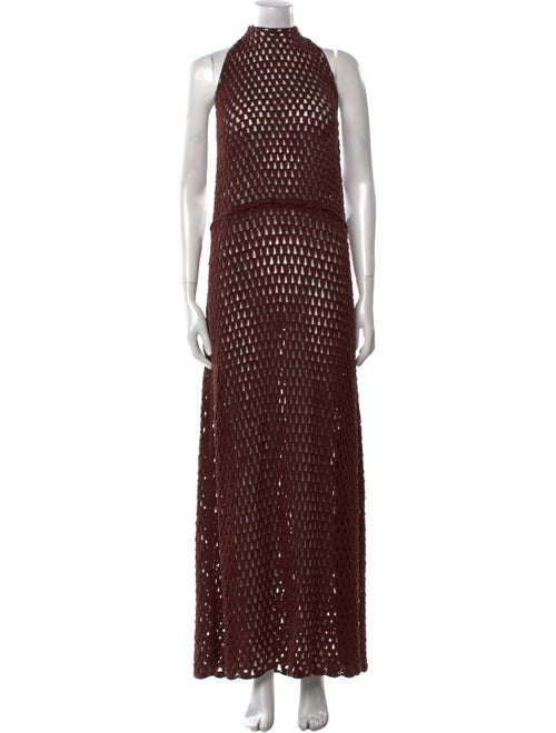 Albus Lumen Polka Dot Print Long Dress