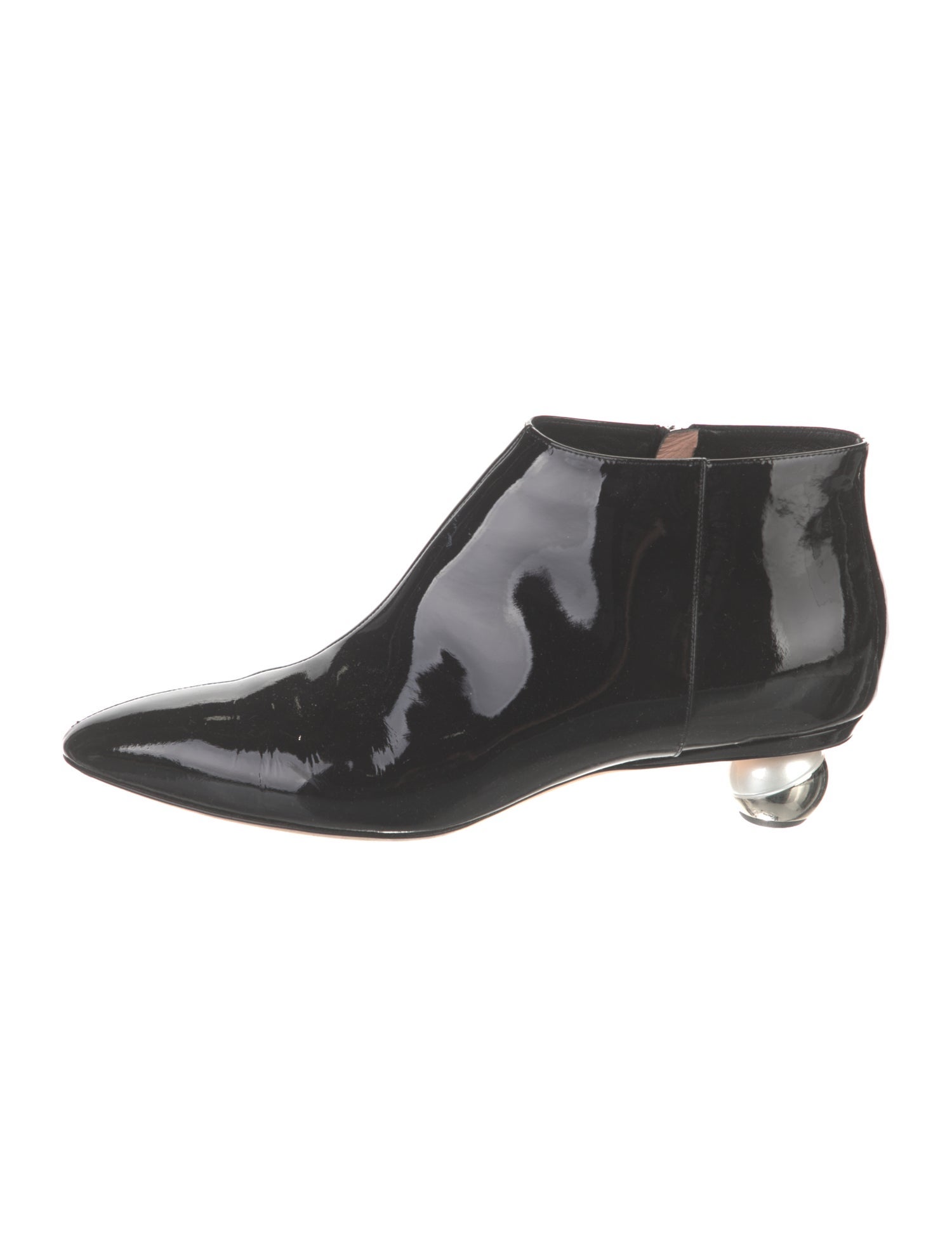 Alchimia Di Ballin Patent Leather Chelsea Boots